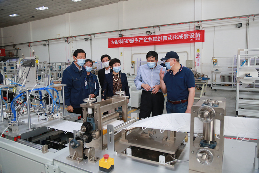 上工申貝集團領導赴上工富怡，慰問疫情期間堅守崗位的全體干部職工